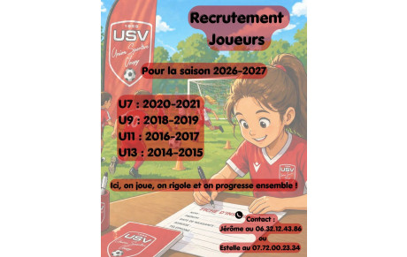 RECRUTEMENT JOUEURS